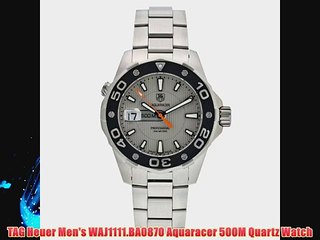 TAG Heuer Men's WAJ1111.BA0870 Aquaracer 500M Quartz Watch