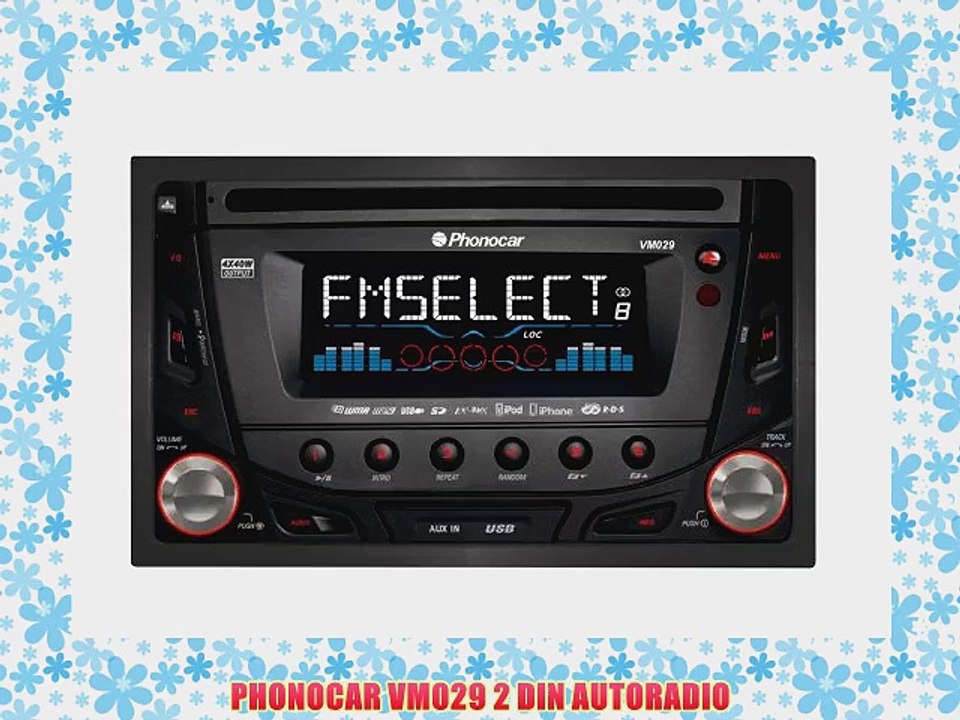 PHONOCAR VM029 2 DIN AUTORADIO