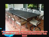Heritage Outdoor Living Elisabeth Cast Aluminum 11pc Dining Set 46x120 Rectangle Table