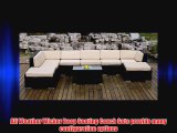 ohana collection PN0902 Genuine Ohana Outdoor Patio Wicker Furniture 9-Piece All Weather Gorgeous
