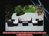 ohana collection PN0807A Genuine Ohana Outdoor Patio Wicker Furniture 8-Piece All Weather Gorgeous