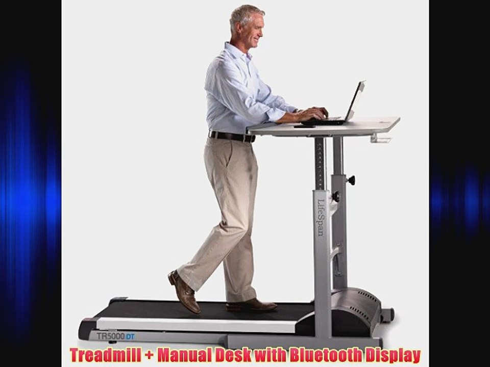 Treadmill   Manual Desk with Bluetooth Display