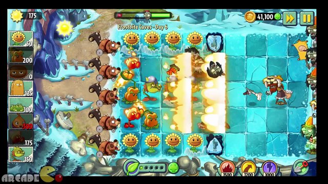 Plants vs Zombies 2 Frostbite Caves Day 6 Pepper Pult Unlocked!