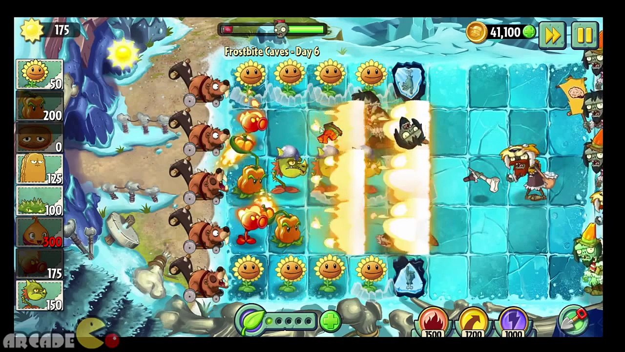 Plants vs Zombies 2 Frostbite Caves Day 6 Pepper Pult Unlocked!