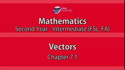 Vectors - EX 7.1