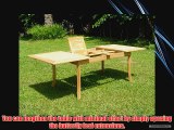Giva Grade-A Teak Wood luxurious 9 pc Dining Set : 94 Double Extension Rectangle Table and