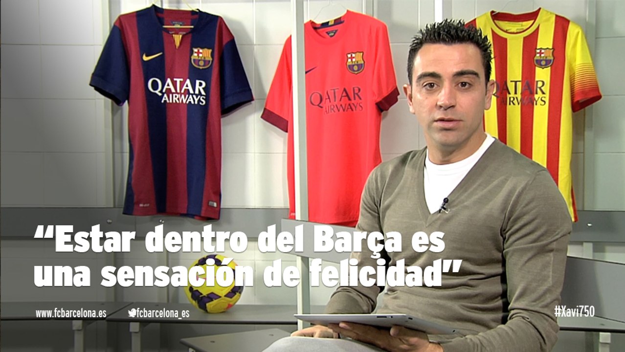 Entrevista a Xavi Hernández con motivo de los 750 partidos