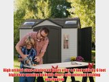 Lifetime 60001 8-by-10-Foot Outdoor Storage Shed
