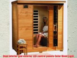 4 Person Sauna Heat Wave Hemlock 9 Carbon Infrared Heaters CD Player MP3 New
