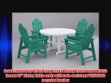 POLYWOOD PWS107-1-AR Long Island 5-Pc. Dining Set Aruba