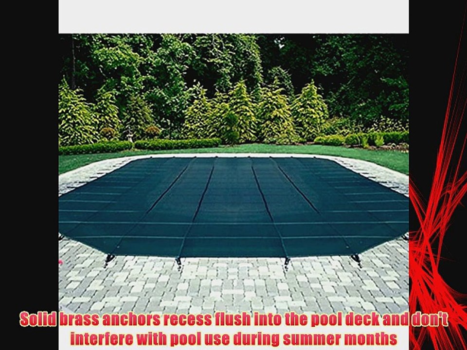 Pool Safety Cover for a 30 x 50 Pool Green Mesh