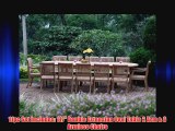 Giva Grade-A Teak Wood luxurious 11 pc Dining Set : Large 117 Double Extension Oval Table 8
