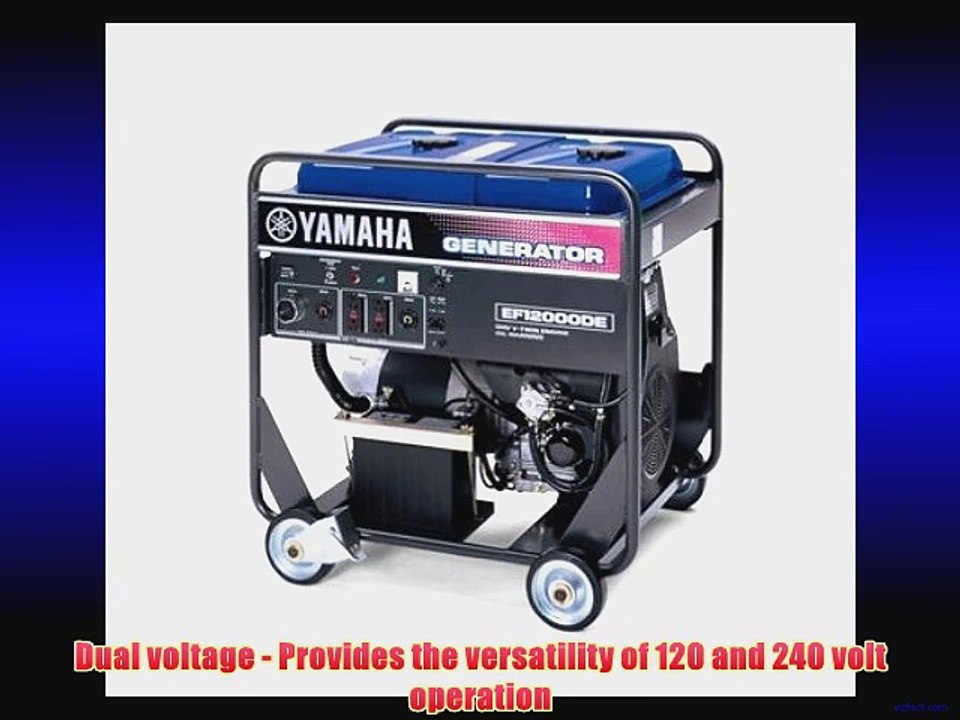 Yamaha EF12000DE 12000 Watt 635cc OHV 4-Stroke Gas Powered Portable Generator With Electric