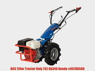 BCS Tiller Tractor Only 732 GX340 Honda #8C1V0580