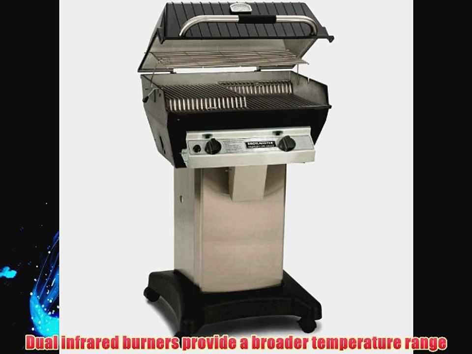Broilmaster R3 Infrared Propane Gas Grill On Stainless Steel Cart