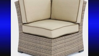 Creative Living Ferrara 5 Piece All Weather Outdoor Wicker Sofa Sectional Set