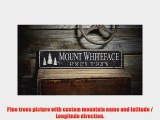 Custom Mountain Latitude and Longitude Sign - Rustic Hand Made Vintage Wooden ENS1000554 -
