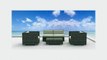 Urban Furnishing - Belize 5pc Modern Outdoor Backyard Wicker Rattan Patio Furniture Sofa Sectional