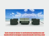 Urban Furnishing - Belize 5pc Modern Outdoor Backyard Wicker Rattan Patio Furniture Sofa Sectional