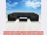 Genuine Luxxella Outdoor Patio Wicker Sofa Sectional Furniture BELLA 7pc Gorgeous Couch Set