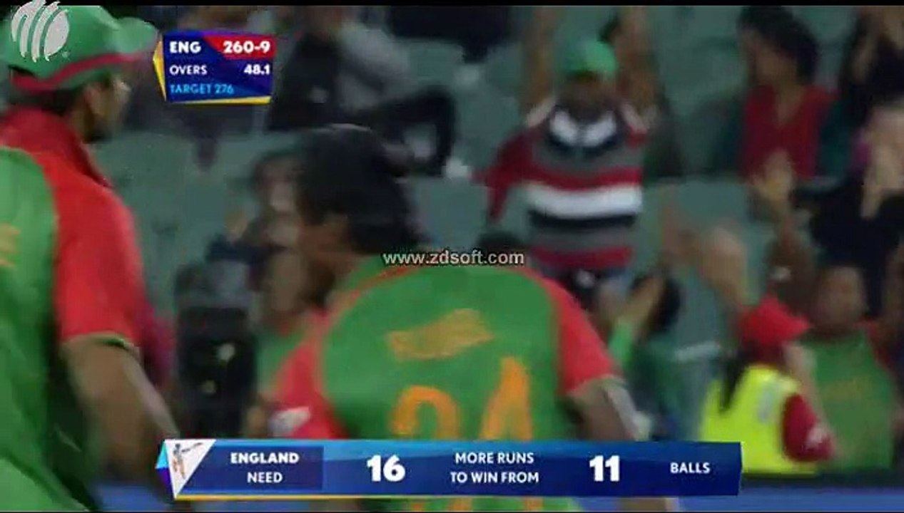 বাংলাদেশ বনাম ইংল্যান্ড ২০১৫ শেষ দুই ওভার