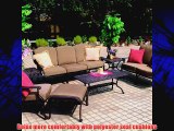 Darlee Ten Star 6-person Cast Aluminum Deep Seating Patio Conversation Set - Antique Bronze