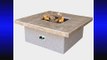 Cal Flame Fire FPT-S301 55000 BTU Gas Outdoor Square Fire Pit With Tile Countertop