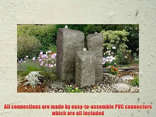 LiquidArt Watershed Cascade Triple Bubbler Fountain