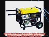 Subaru SGX7500E 7300 Watt 14 HP OHC EX40 Gas Powered Portable Generator With Wheel Kit And