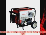 Honeywell 6152 7500 Watt 420cc OHV Portable Gas Powered Generator with Electric Start (CARB
