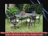Outdoor Cast Aluminum Patio Furniture 7 Piece Dining Set F with 2 Swivel Chairs Cbm1290