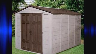 Suncast 7-1/2-Foot by 10-Foot Storage Building with Mocha Accents