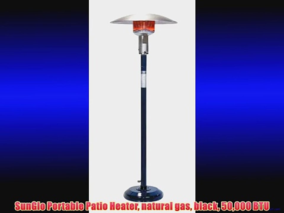 SunGlo Portable Patio Heater natural gas black 50000 BTU