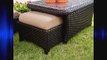 Outdoor Patio Furniture Deep Seating Set with Premium Sunbrella? Fabric 6 Pcs Wicker Deck Pool