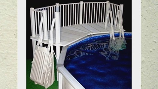prefab deck kits for above ground pool