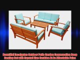 LuuNguyen - Allatoona 5-Piece Hardwood Outdoor Furniture Conversation Deep Seating Set (Natural