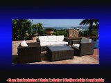 Outdoor Patio Sofa Sectional Wicker Furniture 5pc Resin Couch Set
