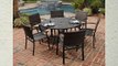 Home Styles 5601-368122 Stone Harbor 7-Piece Dining Set with Table and Newport Arm Chairs Black