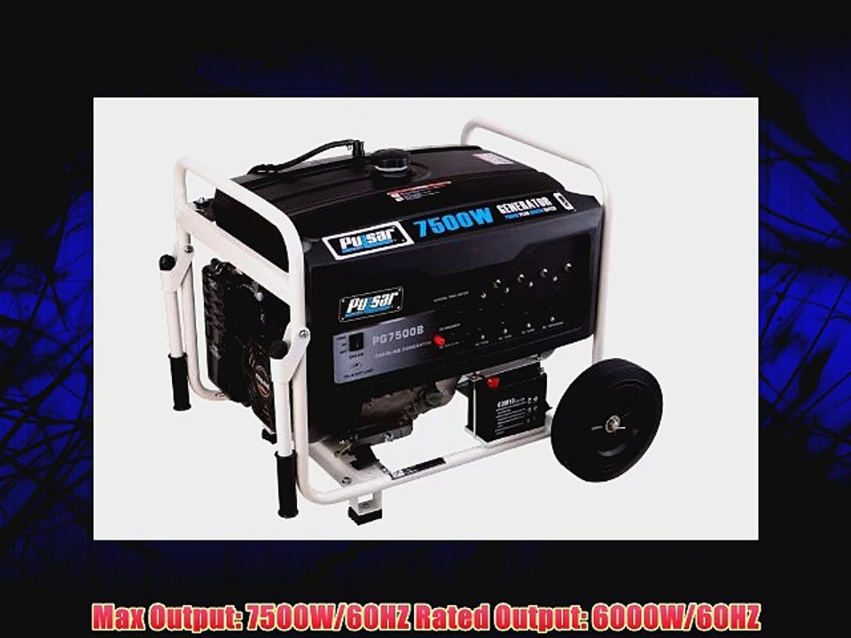 Pulsar PG7500B Dual-Fuel Generator 7500-watt Output
