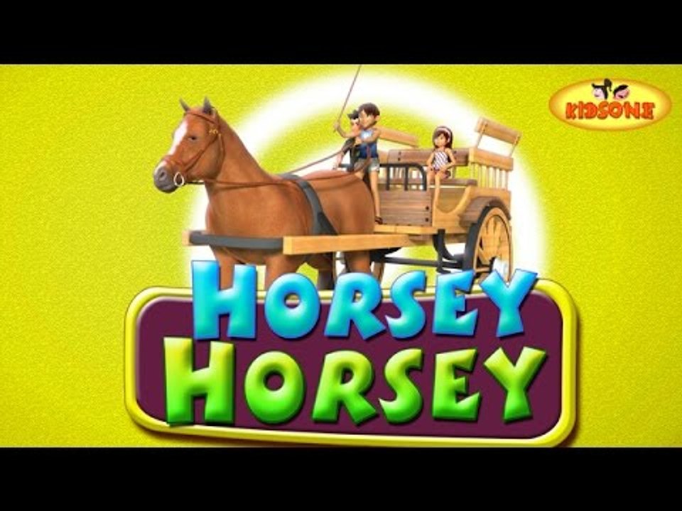 Horsey Horsey Dont You Stop | Nursery 3D Rhyme with Lyrics | For Children