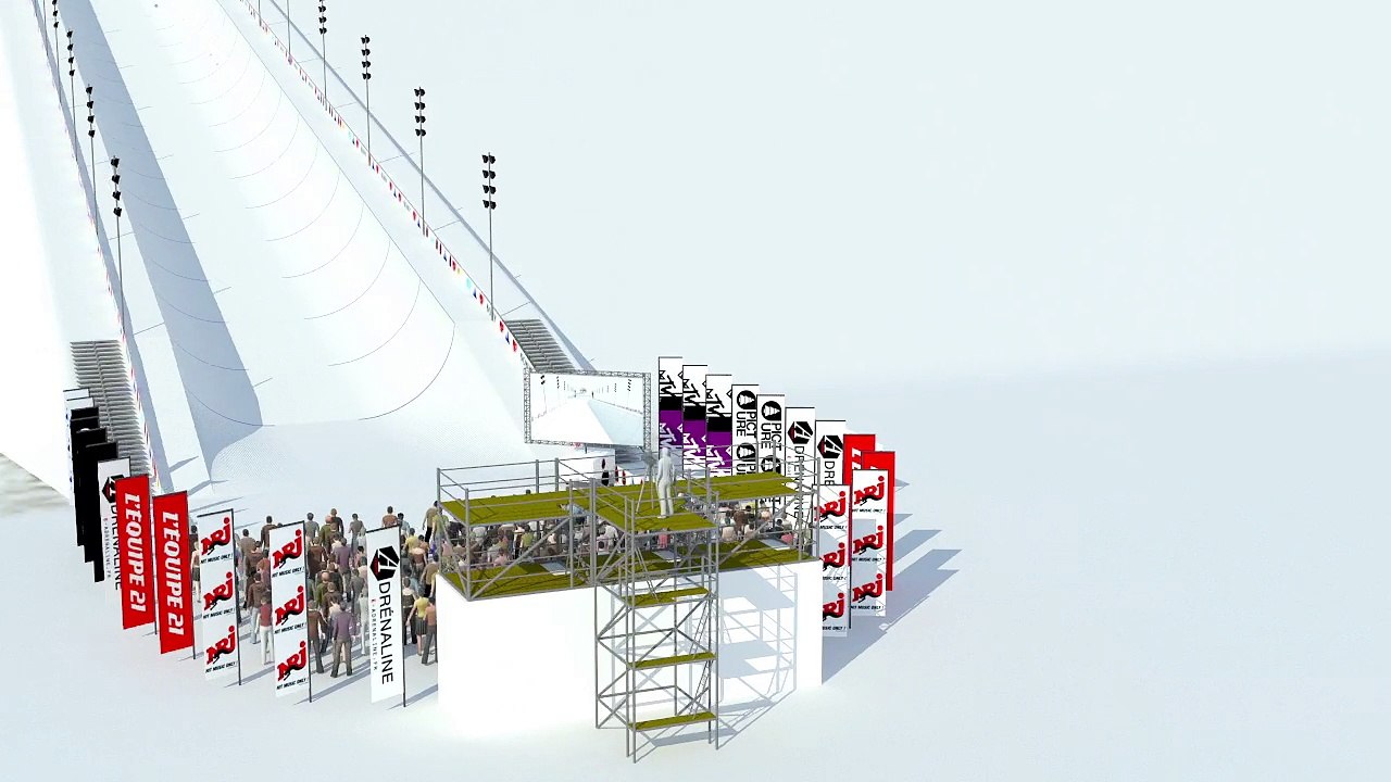 SFR Freestyle Tour 2015, Tignes : plan 3D