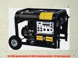 Steele Products SP-GG1000E 10000 Watt 4-Cycle Gas Powered Portable Generator With Wheel Kit