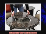 Outdoor Greatroom Granite 42 Inch Round Gas Fire Pit Table