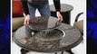 Outdoor Greatroom Granite 42 Inch Round Gas Fire Pit Table