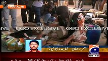 Clash b___w MQM Workers & Rangers , MQM Workers ran away after Rangers Aerial Firing