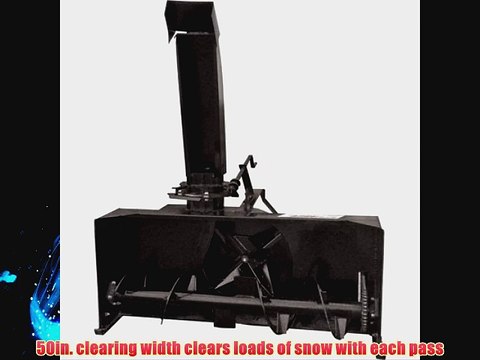 NorTrac 3-Pt. Snow Blower - 50in.W Intake Fits Tractors from 16 HP to 30 HP Model# BE-SBS50G