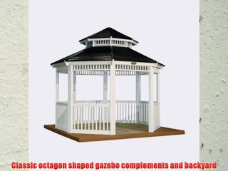 Suncast 12-Feet by 12-Feet Double Roof Gazebo White