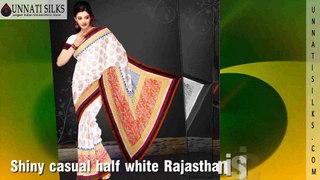 Unnati Silks Rajasthani cotton sarees online