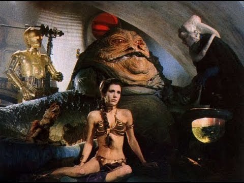Princesse Leia contre Jabba the hutt