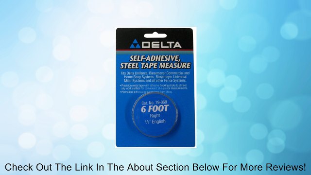 Delta 79-069 6feet Right-1/2-Inch English Adhesive-Backed Measuring Tape Review